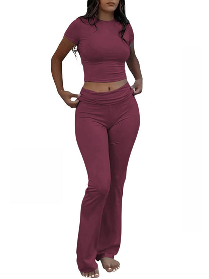 Women's Casual Knitted Two-Piece Set