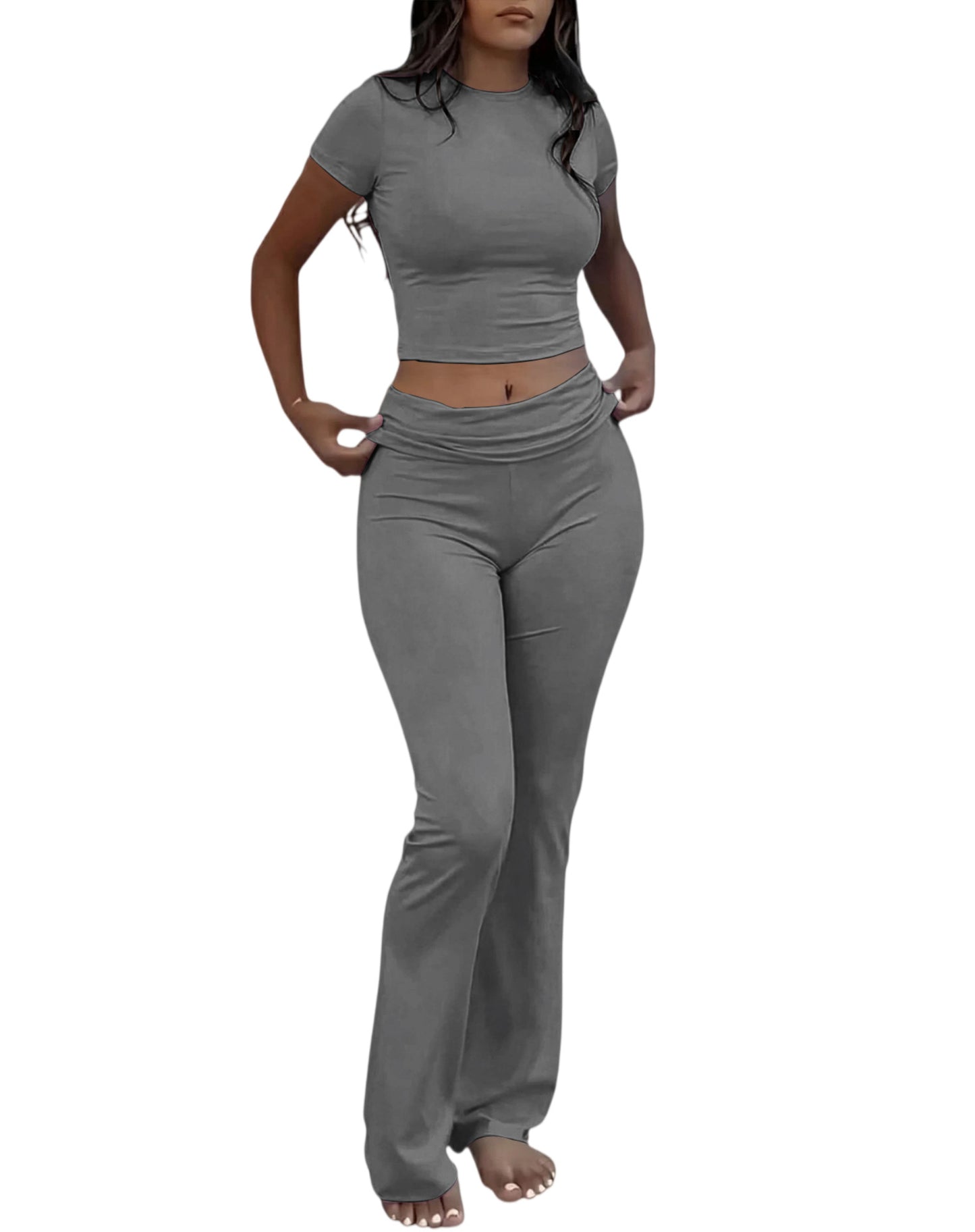 Women's Casual Knitted Two-Piece Set