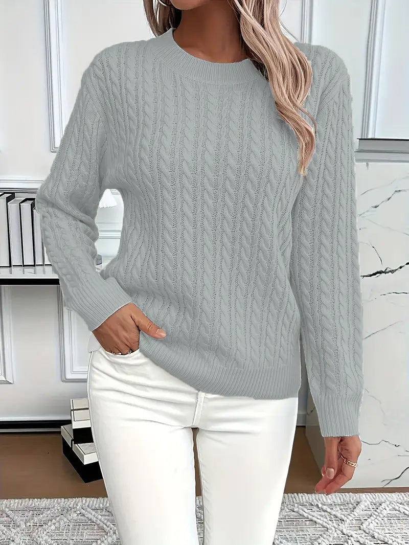 Women's Casual Long Sleeve Knit Sweater