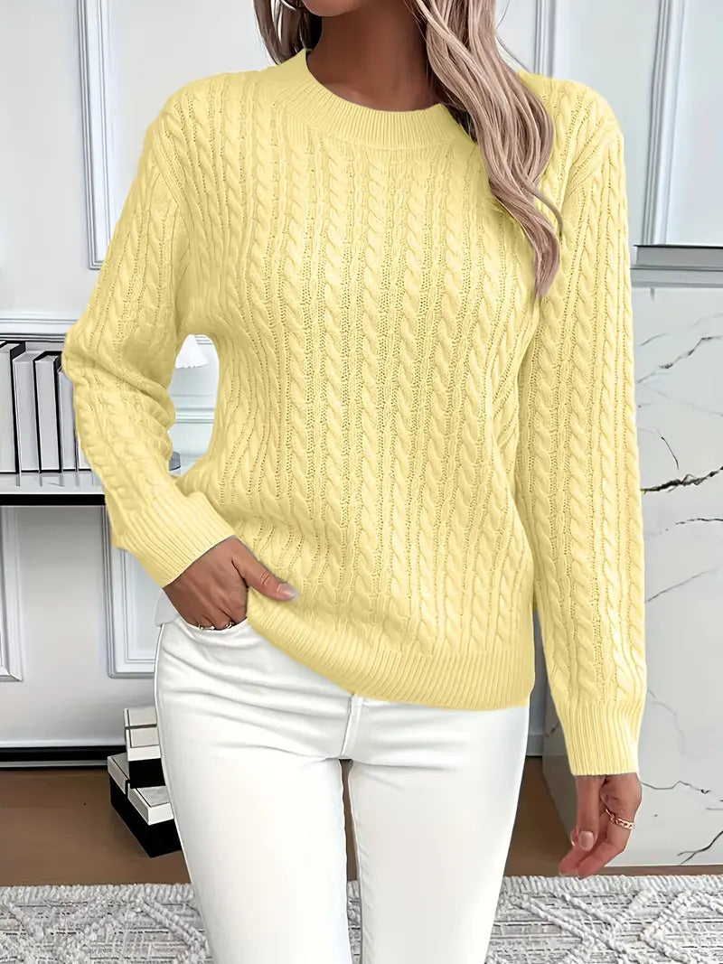 Women's Casual Long Sleeve Knit Sweater