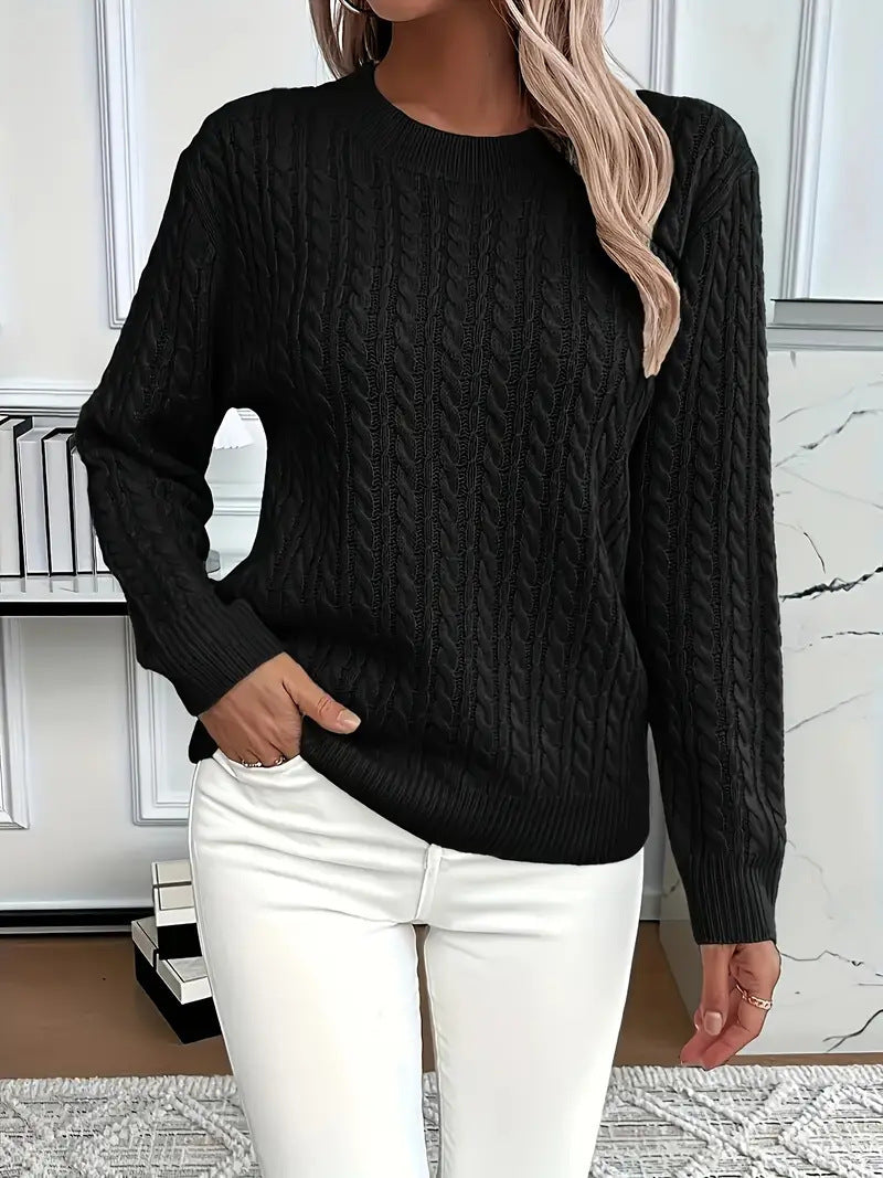 Women's Casual Long Sleeve Knit Sweater