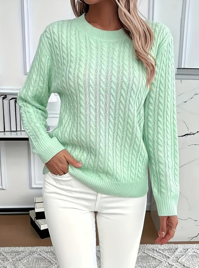 Women's Casual Long Sleeve Knit Sweater