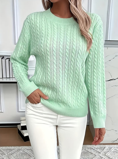 Women's Casual Long Sleeve Knit Sweater