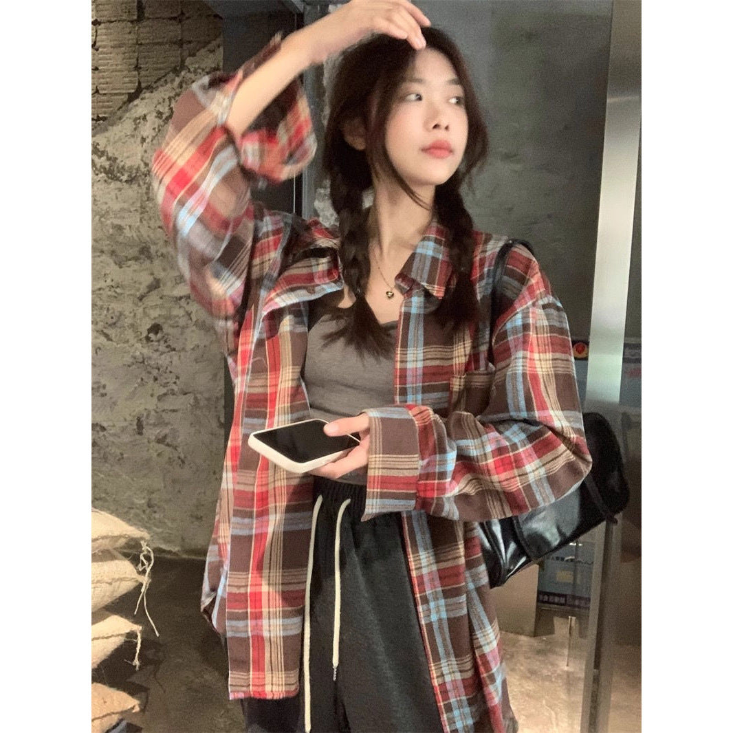 Women's Casual Long Sleeve Shirt with Polo Collar
