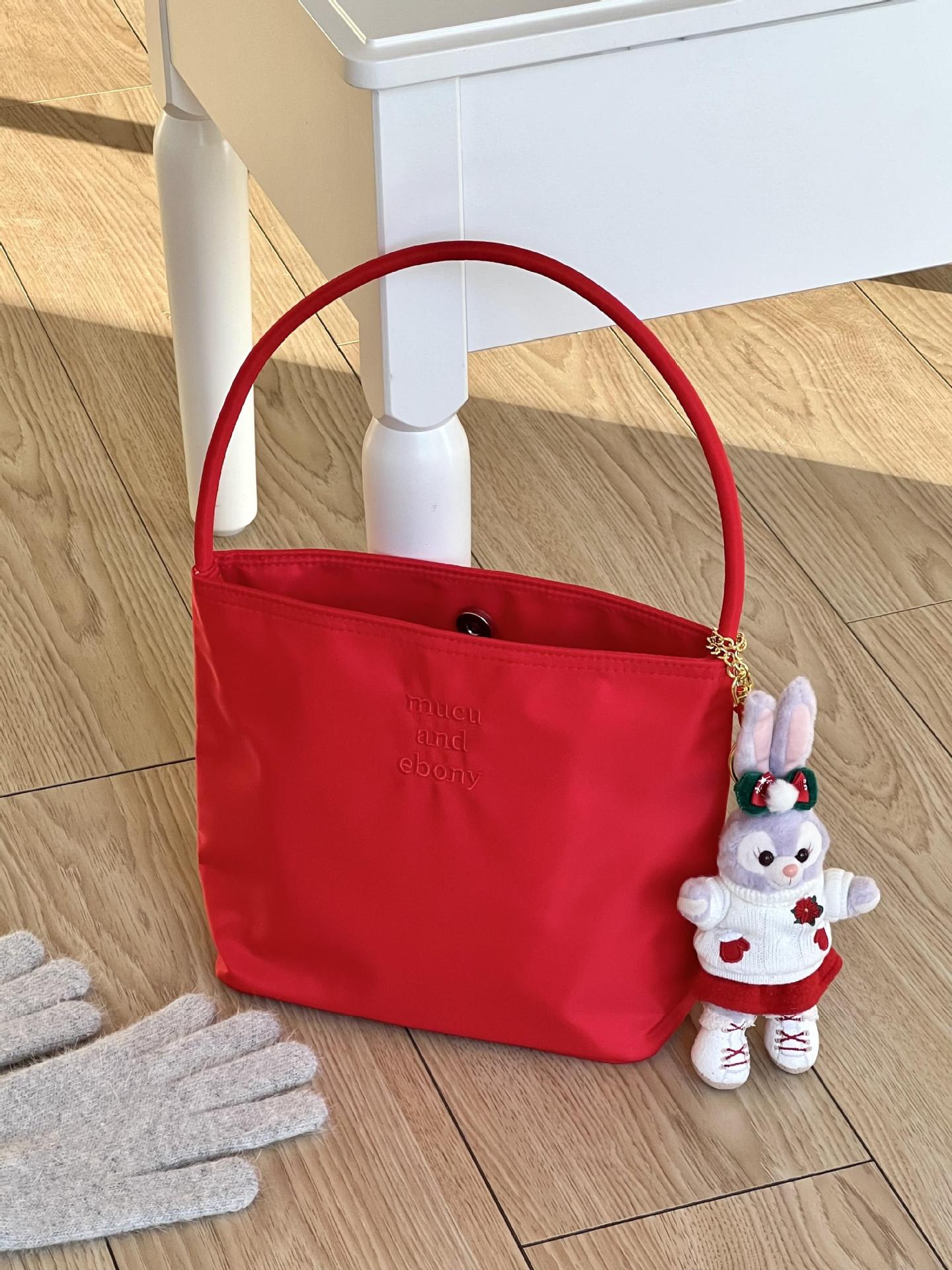 Women's Casual Nylon Bucket Bag