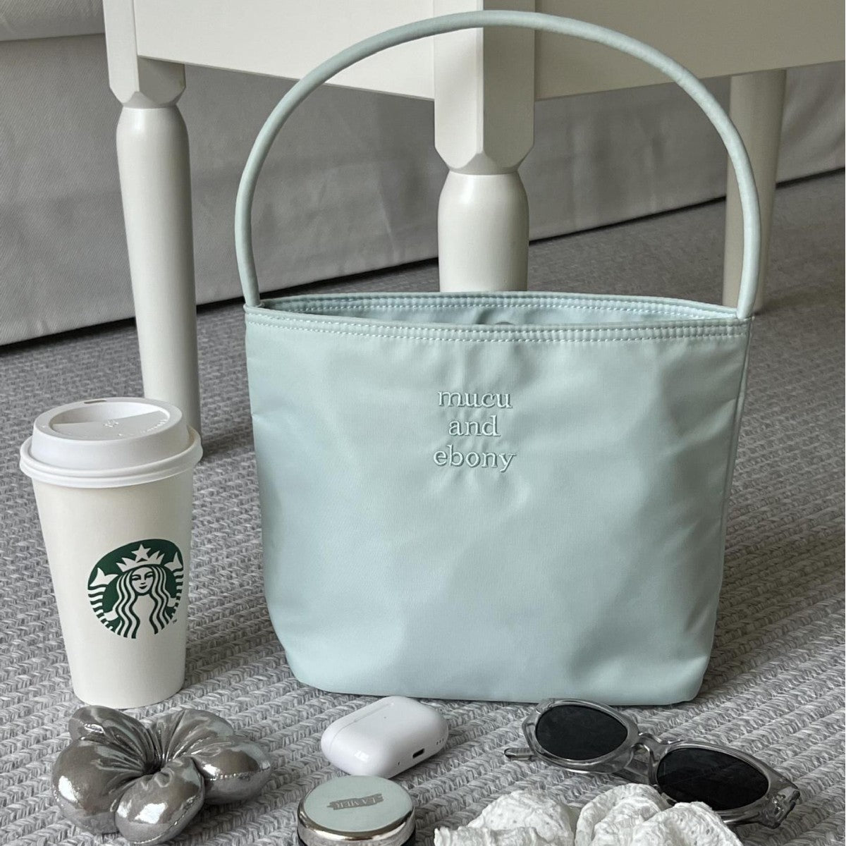 Women's Casual Nylon Bucket Bag