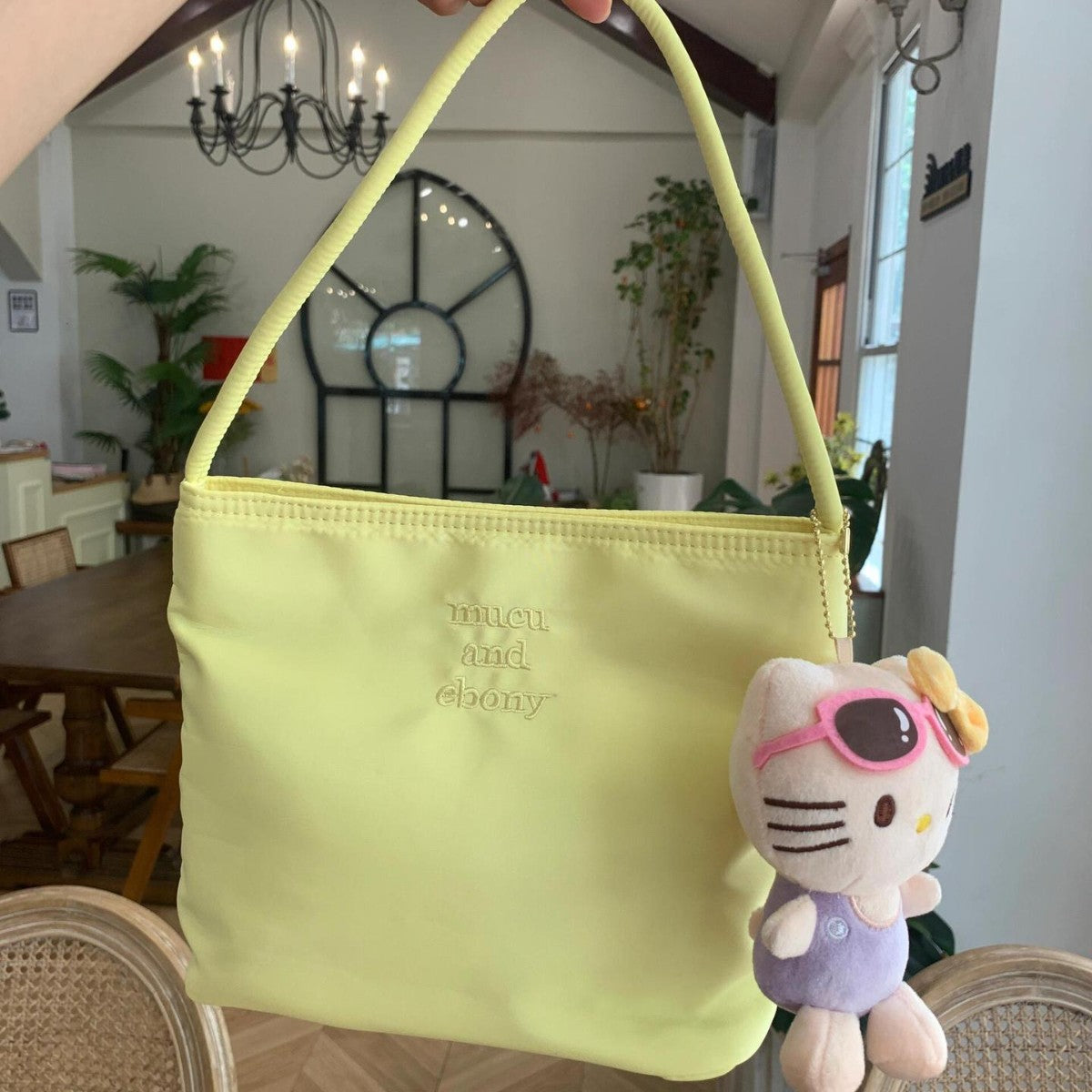 Women's Casual Nylon Bucket Bag