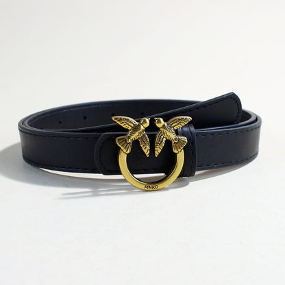 Women's casual peacock plume belt