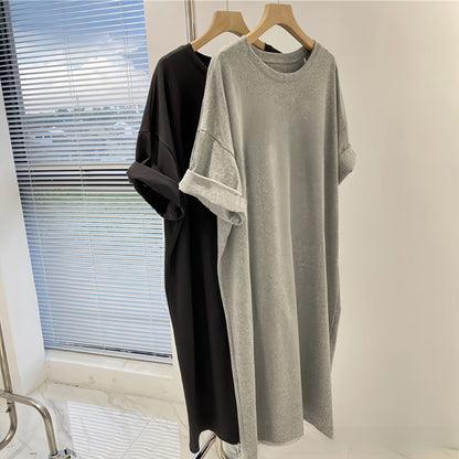 Women's Casual Printed Dress with Short Sleeves