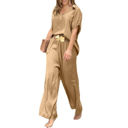 Women's Casual Shirt and Pants Set