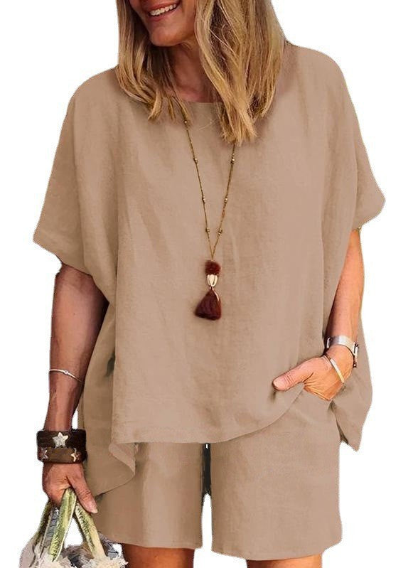 Women's Casual Shirt and Shorts Set