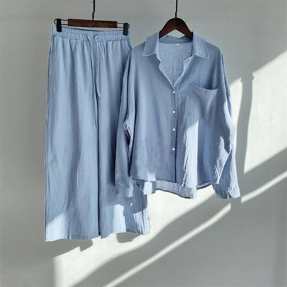 Women's Casual Shirt and Trousers Set