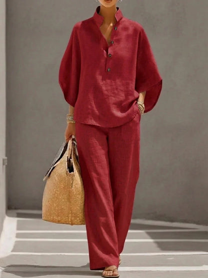 Women's Casual Shirt Suit