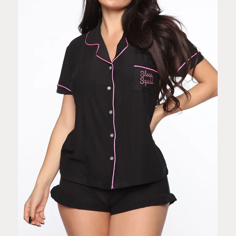 Women's Casual Short-Sleeve Pajama Set