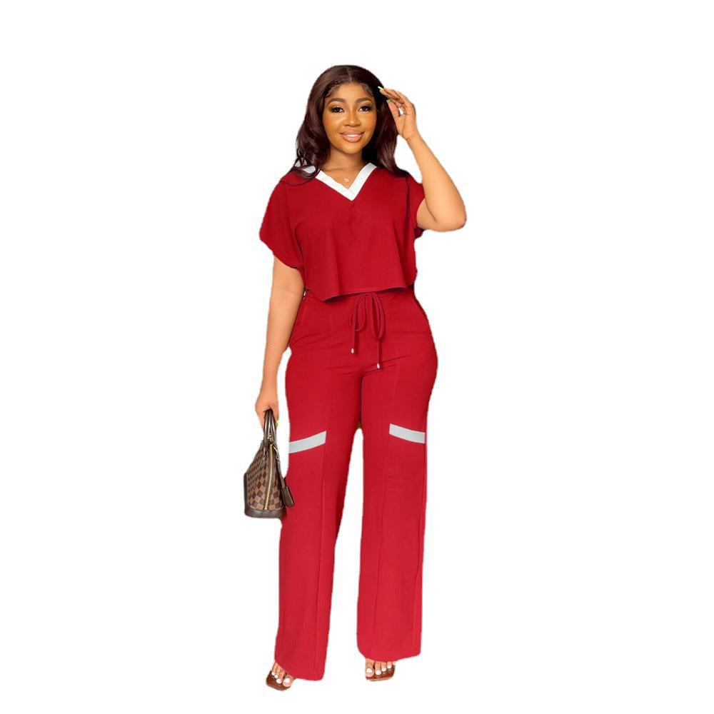 Women's Casual Short-sleeved T-shirt and Pants Set