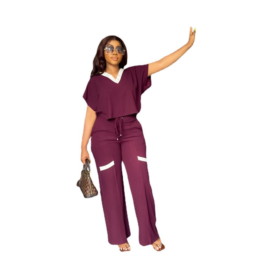 Women's Casual Short-sleeved T-shirt and Pants Set