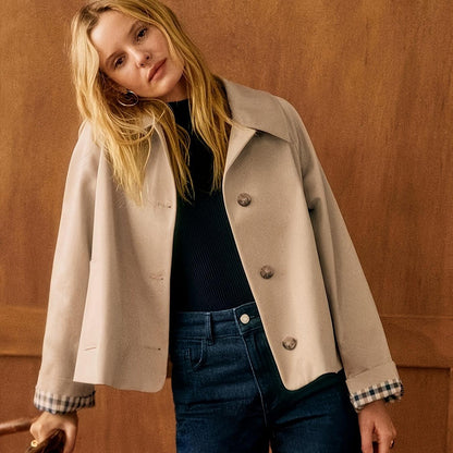女 Women's Casual Single-Button Long Sleeve Jacket