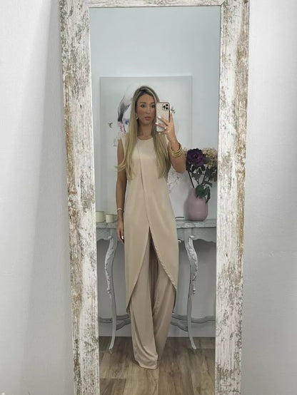 Women's Casual Sleeveless Two-Piece Set