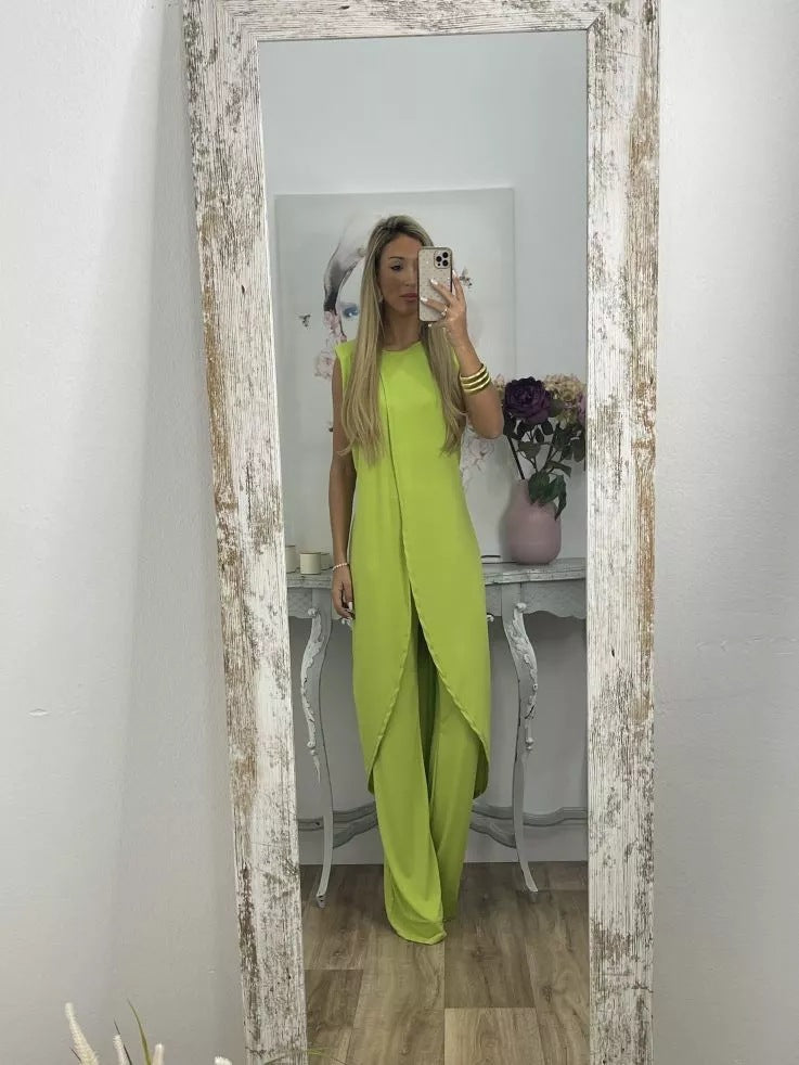 Women's Casual Sleeveless Two-Piece Set