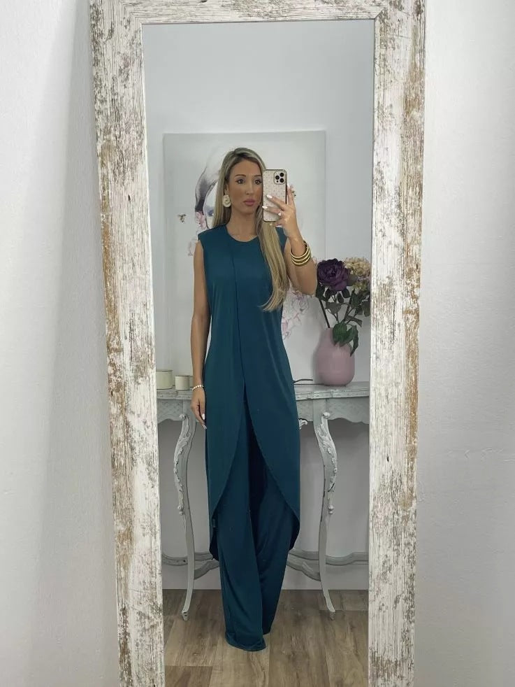 Women's Casual Sleeveless Two-Piece Set