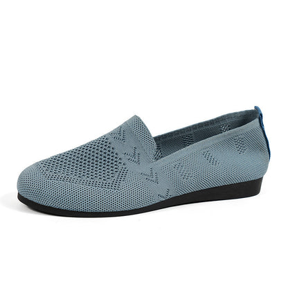 Women's Casual Slip-On Flat Shoes with Mesh Upper