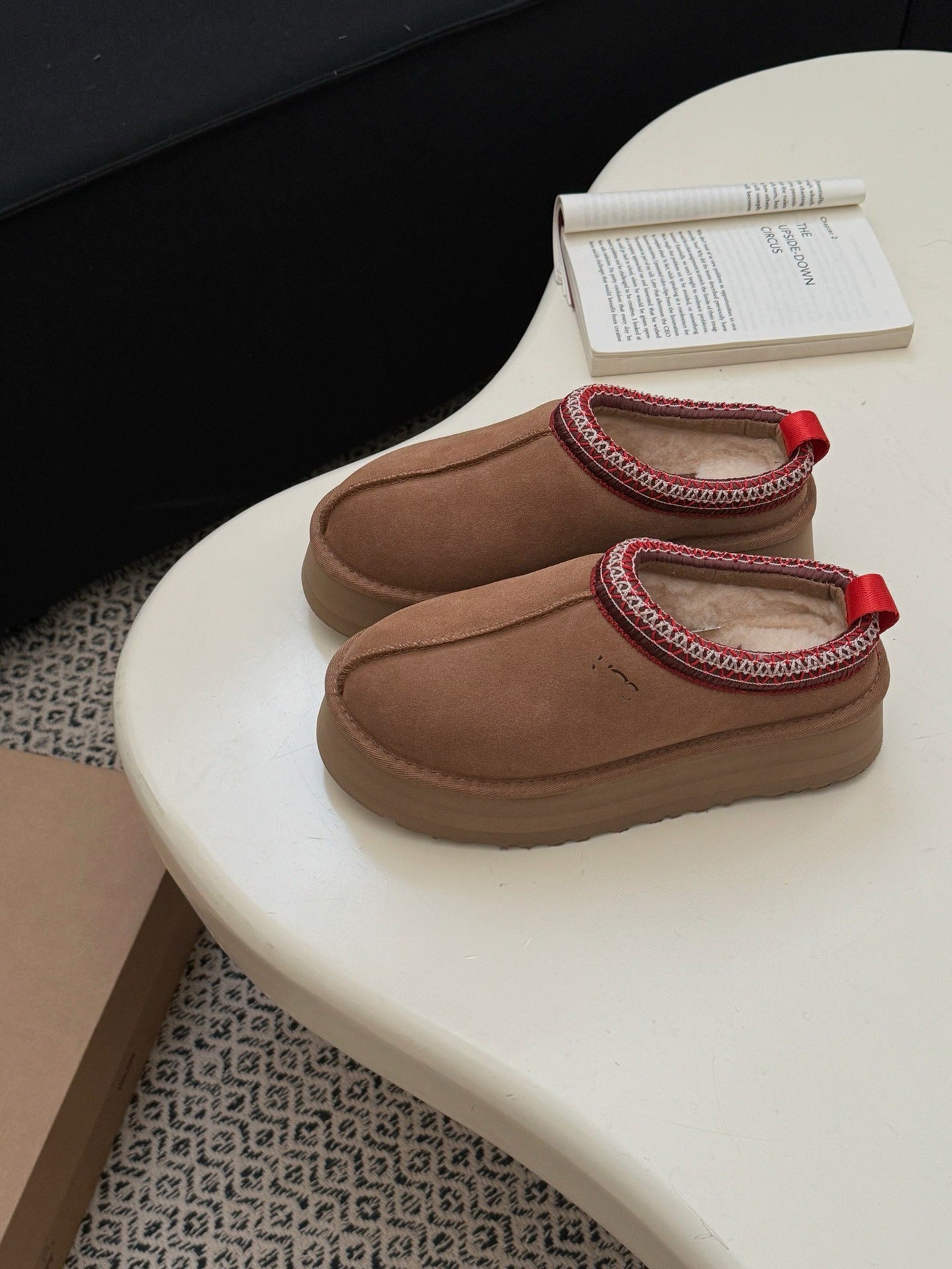 Women's Casual Slip-On Wool Snow Boots