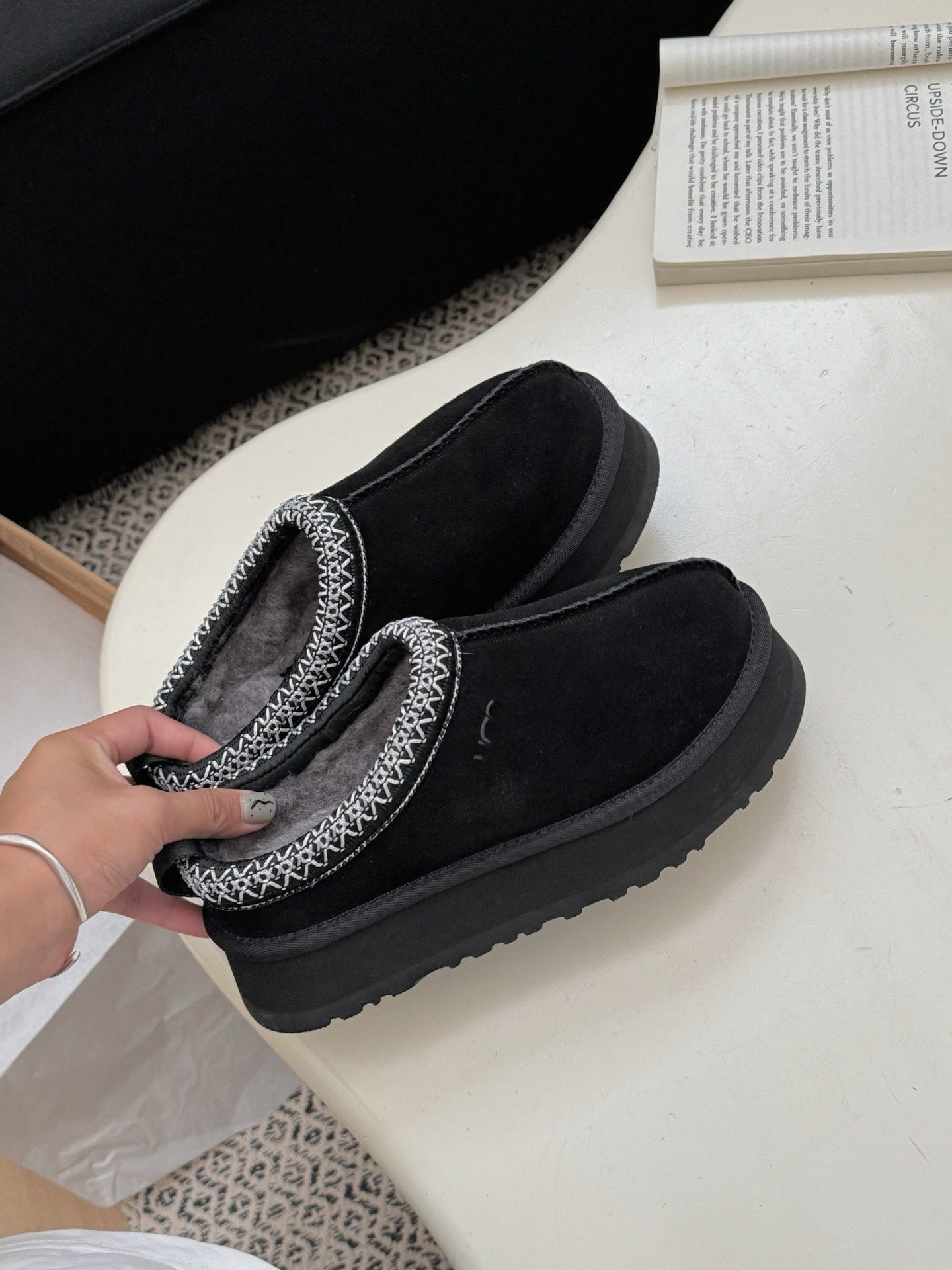Women's Casual Slip-On Wool Snow Boots