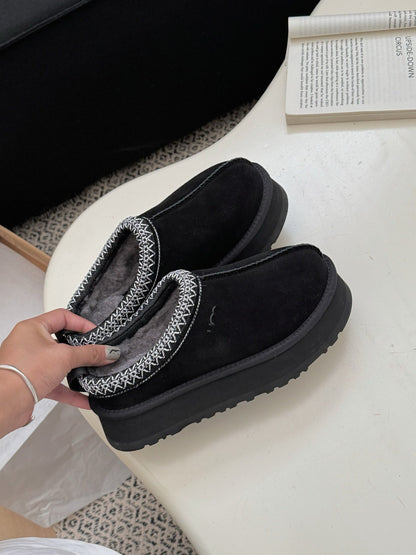 Women's Casual Slip-On Wool Snow Boots