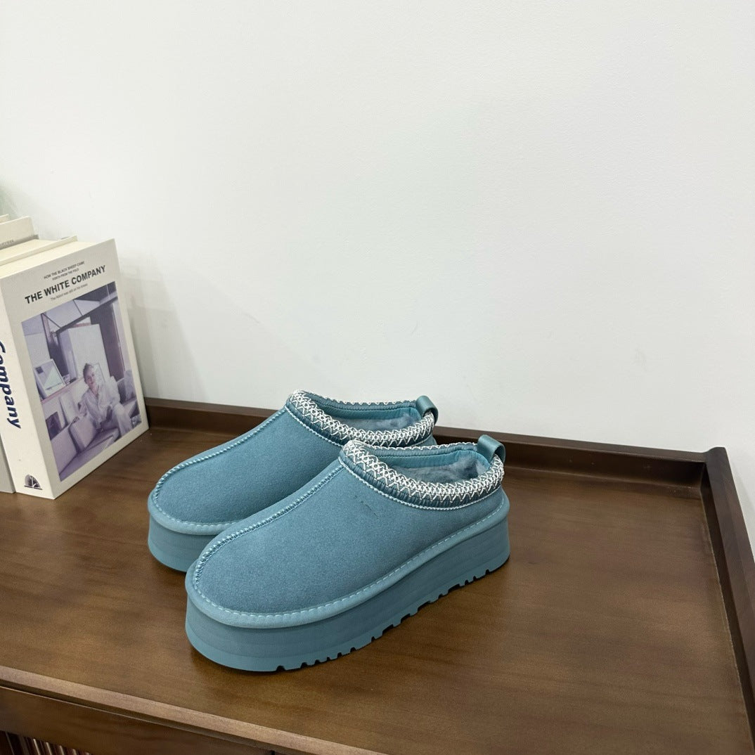 Women's Casual Slip-On Wool Snow Boots