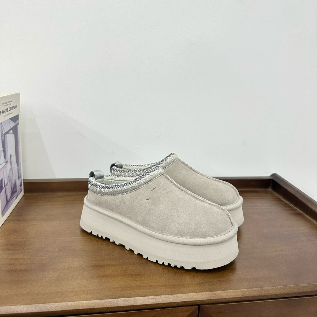 Women's Casual Slip-On Wool Snow Boots