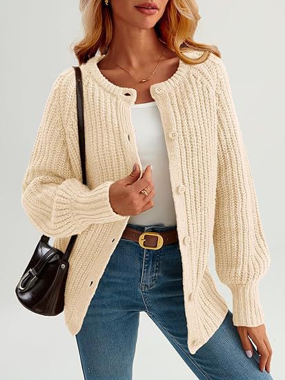 Women's Casual Solid Color Knitted Cardigan