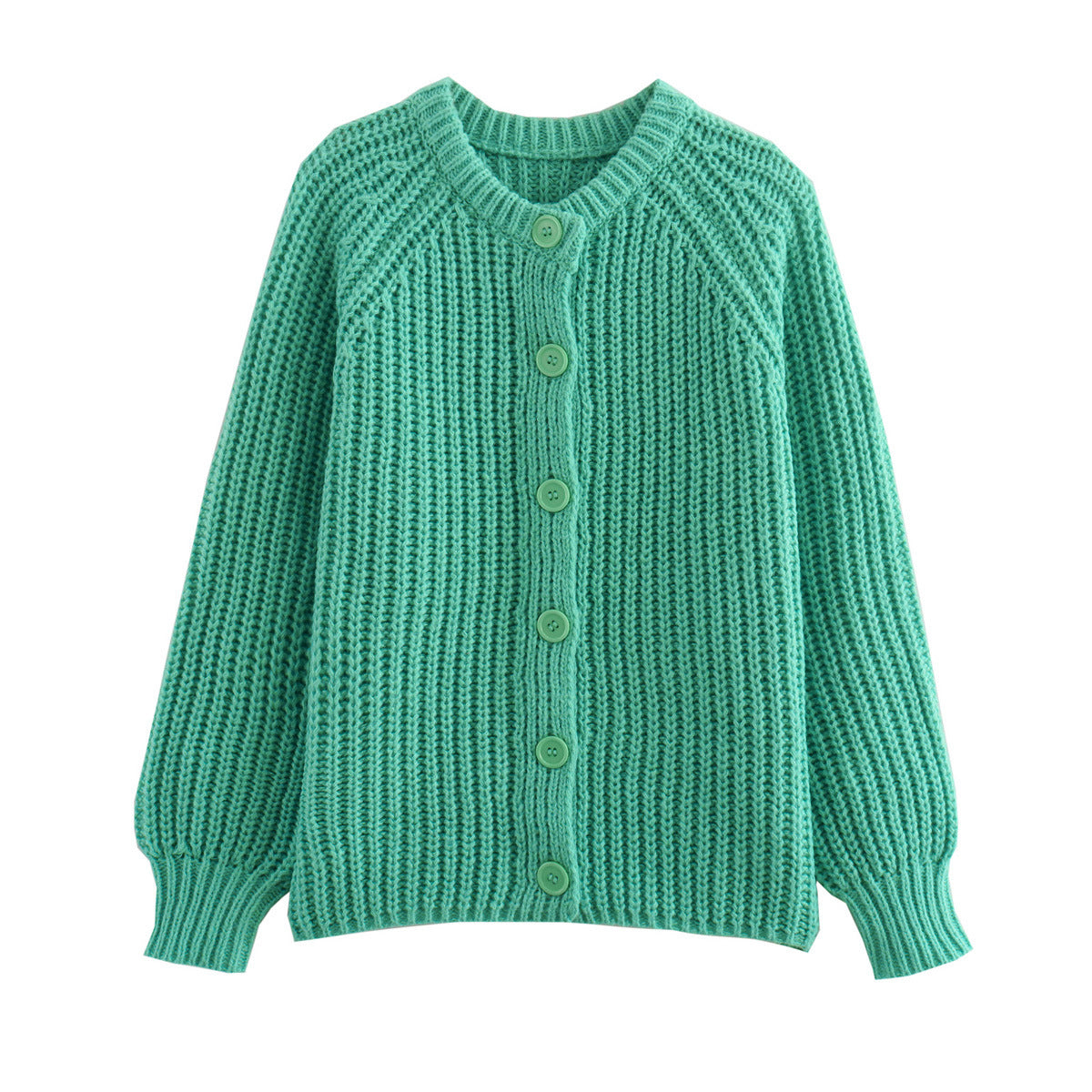 Women's Casual Solid Color Knitted Cardigan