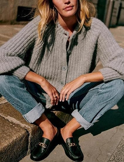 Women's Casual Solid Color Knitted Cardigan