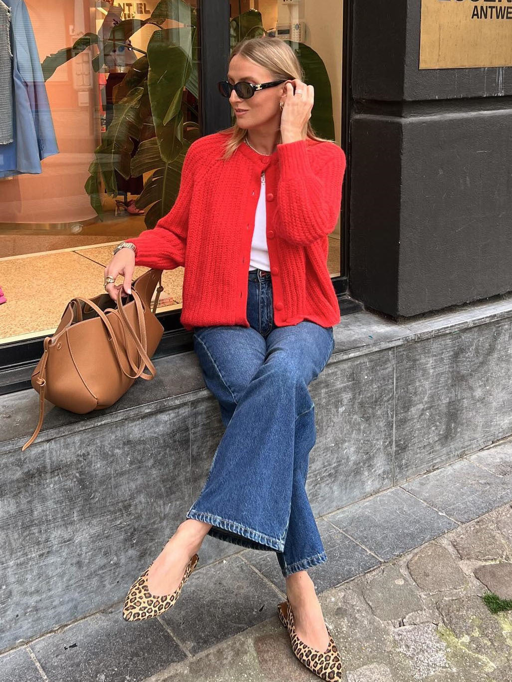 Women's Casual Solid Color Knitted Cardigan