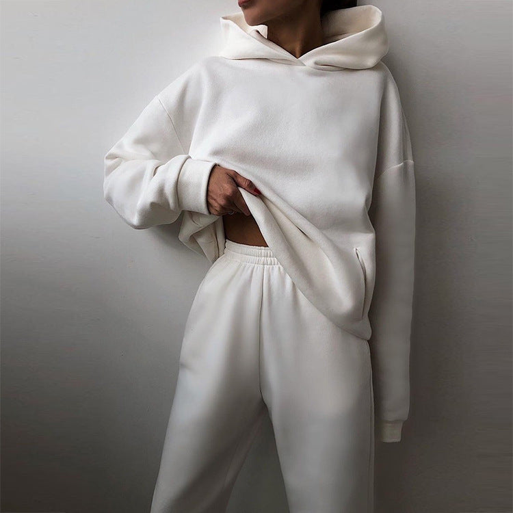 Women's Casual Solid Color Sweatsuit Set
