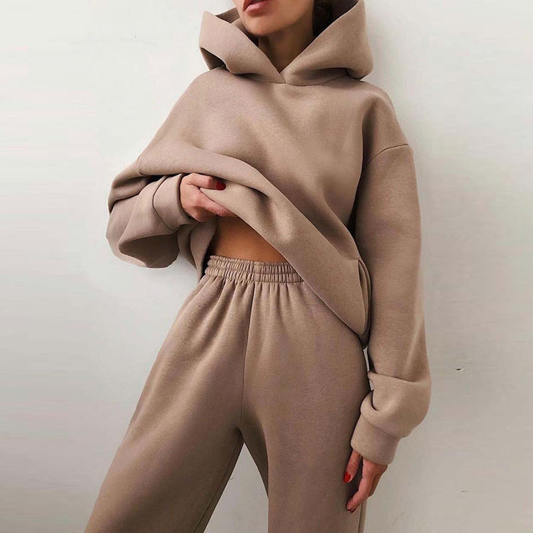 Women's Casual Solid Color Sweatsuit Set