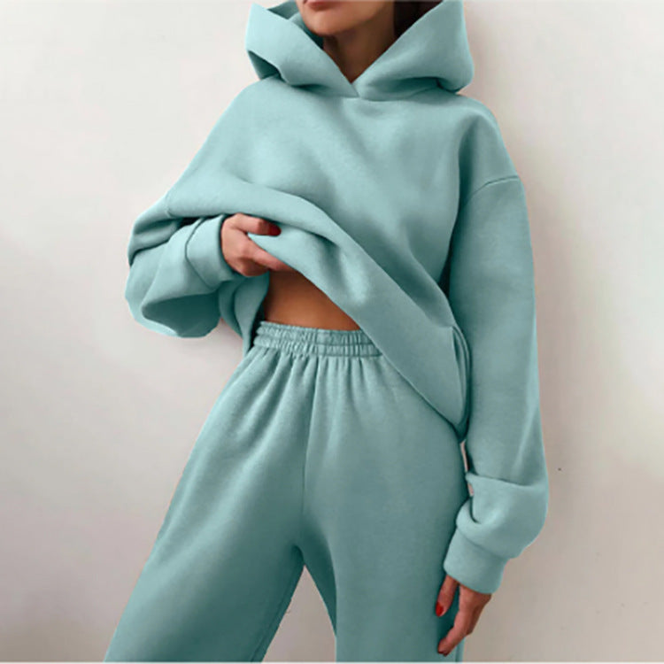 Women's Casual Solid Color Sweatsuit Set