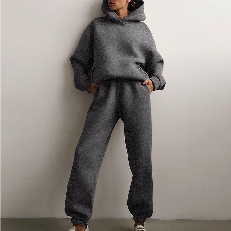 Women's Casual Solid Color Sweatsuit Set