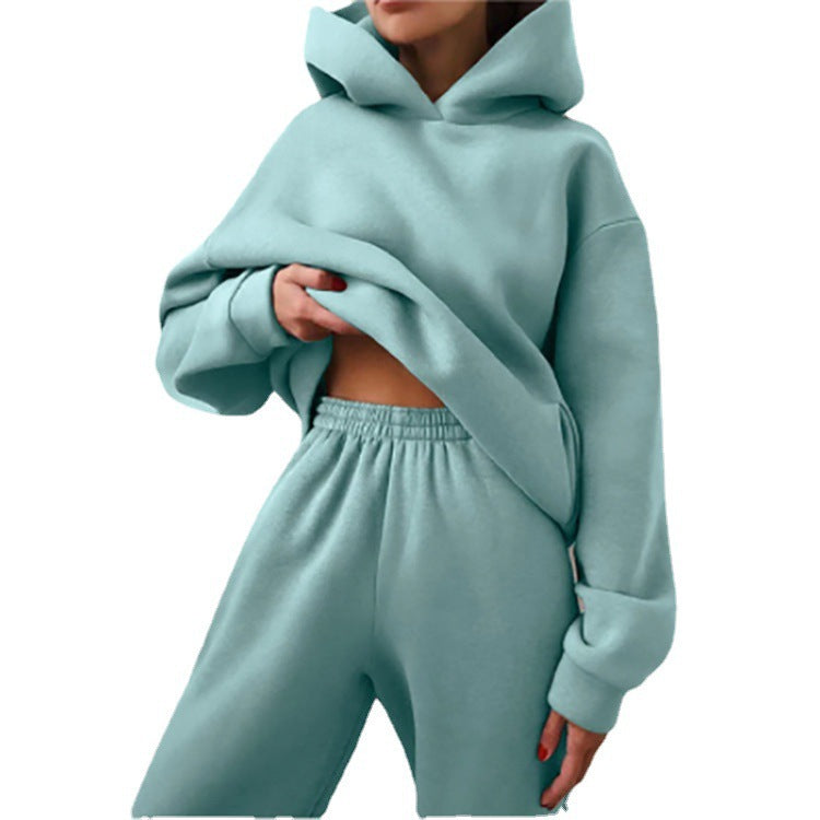 Women's Casual Solid Color Sweatsuit Set