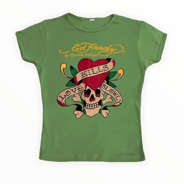 Women's casual street punk T-shirt
