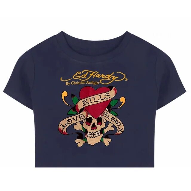 Women's casual street punk T-shirt