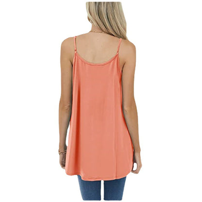 Women's Casual Summer Pleated Sleeveless Shirt