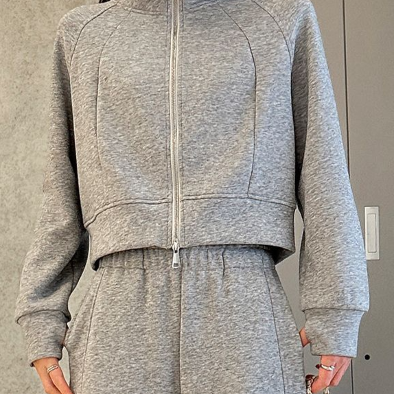 Women's Casual Sweatshirt and Wide-Leg Pants Set