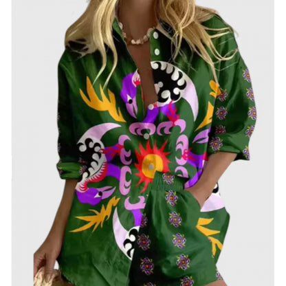 Women's Casual Two-Piece Set with 3D Digital Print