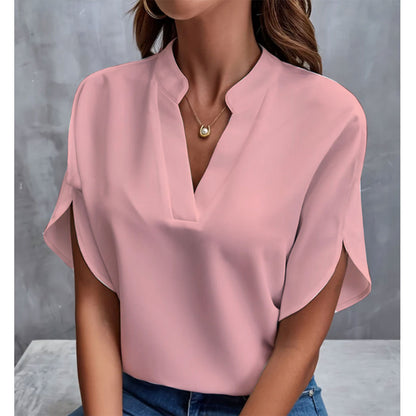 Women's Casual V-Neck Loose Shirt