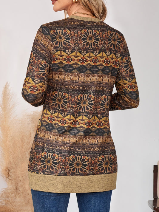 Women's Casual V Neck Stretch Cardigan