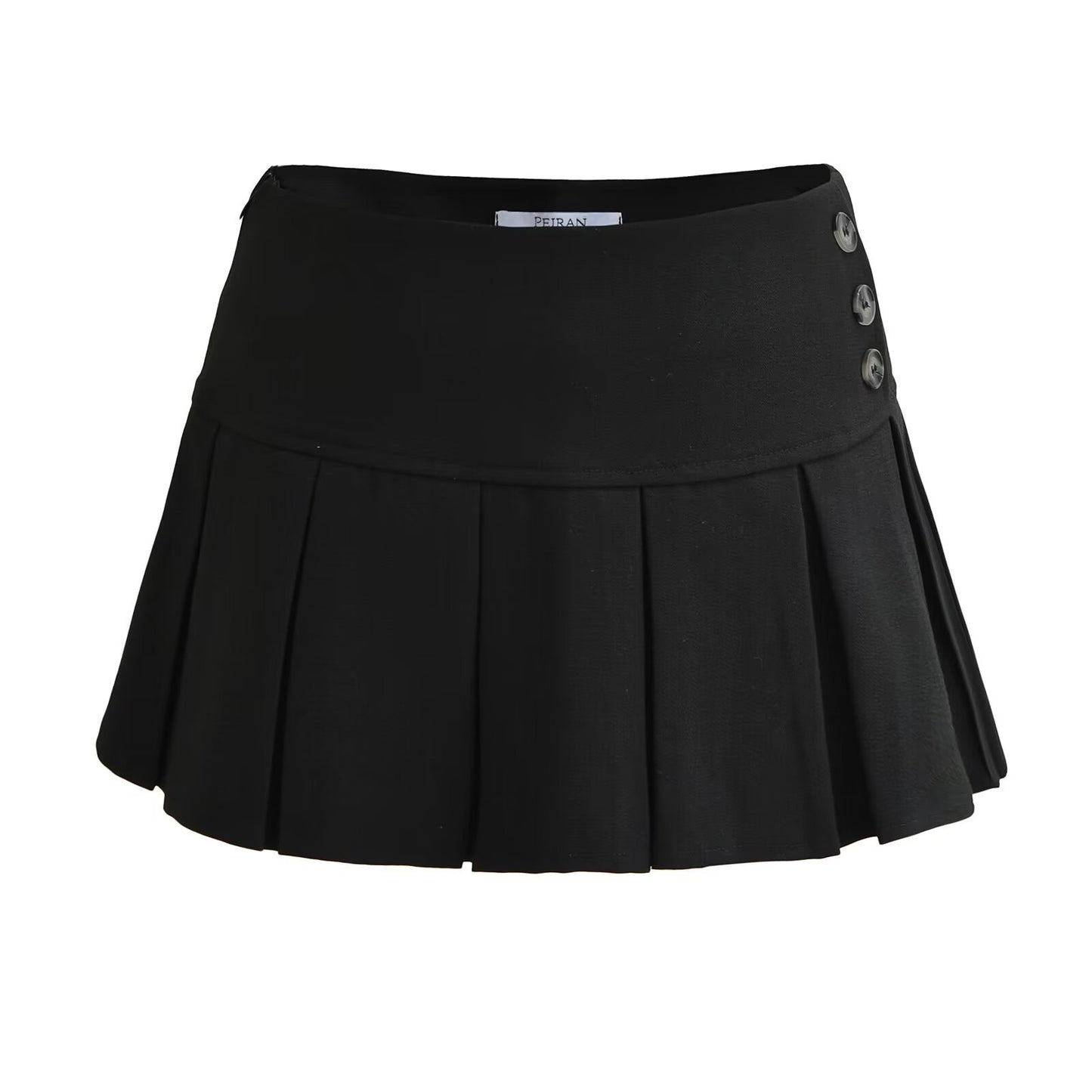 Women's casual vintage pleated half-length skirt, straight style