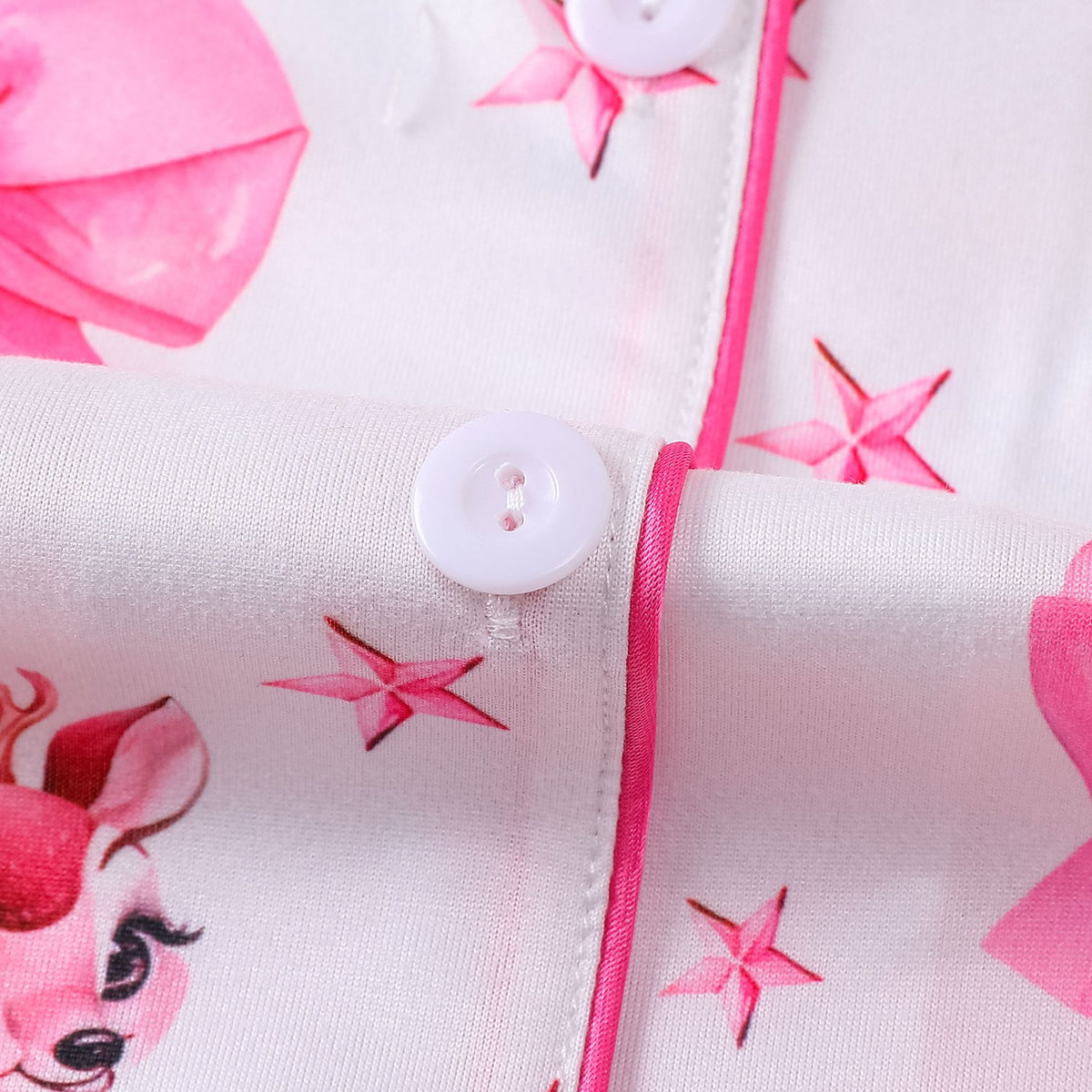 Women's Christmas Print Lapel Short Sleeve Pajama Set