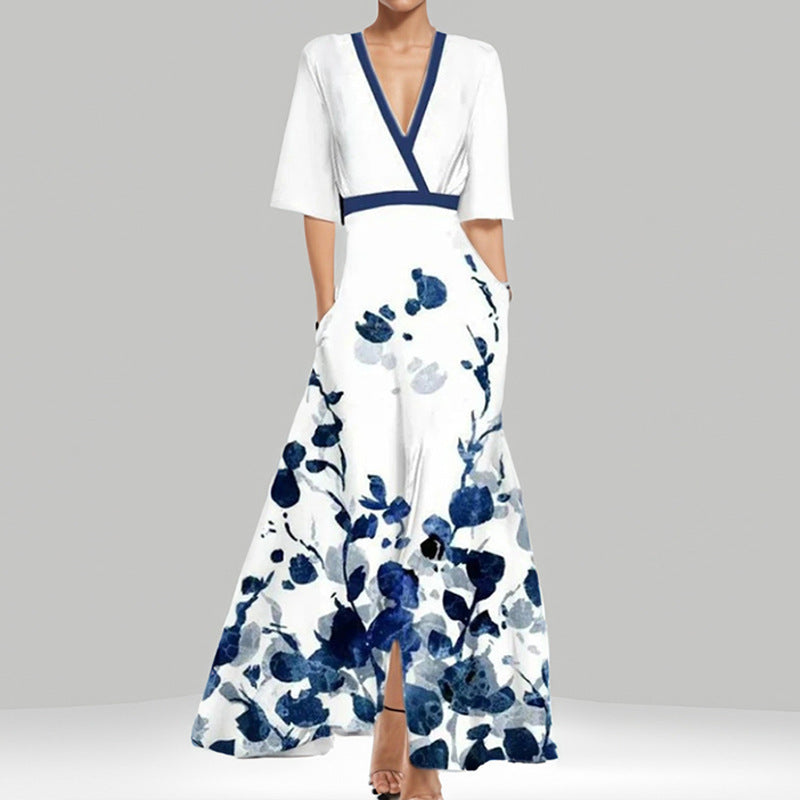 Women's Clothing Lace-Up Large Skirt Dress