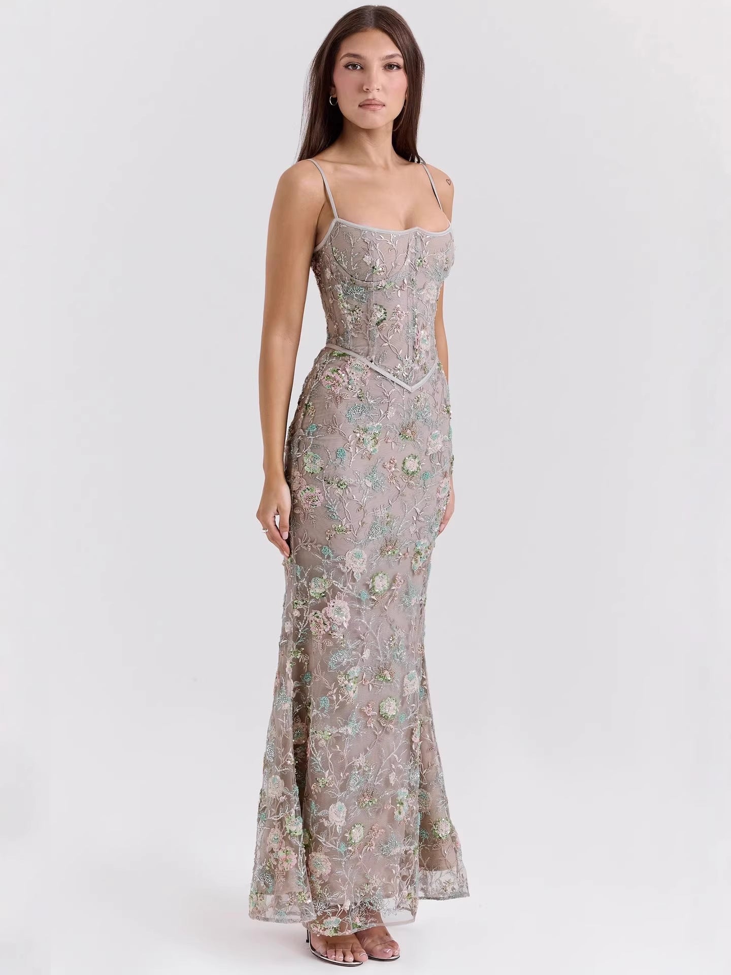 Women's Clothing Sexy and Elegant Strapless Backless Long Dress